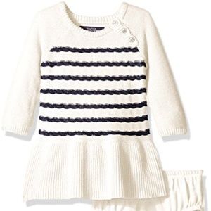 Nautica Baby Raglan Sweater Dress - Two Piece Set